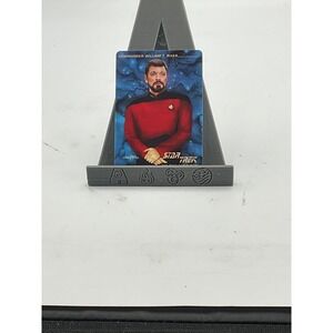 Star Trek‎ TNG Commander William T Riker Porcelain Collector Card